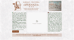 Desktop Screenshot of albergo-speranza.it