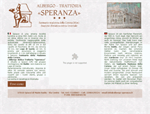 Tablet Screenshot of albergo-speranza.it